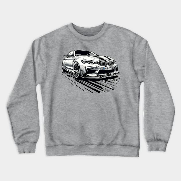 BMW M5 Crewneck Sweatshirt by Vehicles-Art